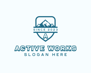 Mountain Climbing Adventure logo design