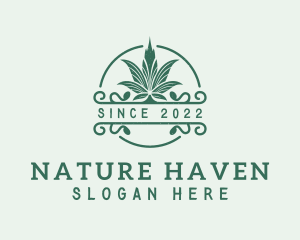 Marijuana Nature Drug logo design