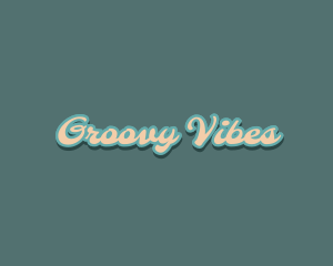 Groovy Retro Pop logo design