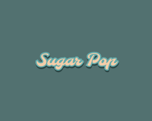 Groovy Retro Pop logo design