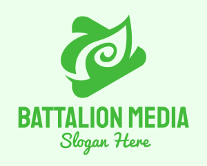 Green Leaf Media Player  logo design