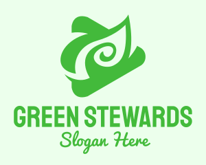 Green Leaf Media Player  logo design