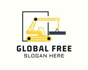 Industrial Construction Crane logo design