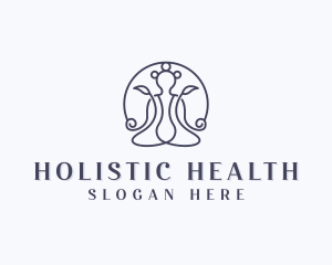 Holistic Yoga Meditation logo design