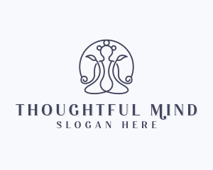 Holistic Yoga Meditation logo design