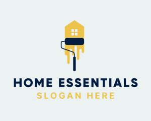 Home Paint Roller logo design