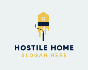 Home Paint Roller logo design