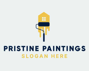 Home Paint Roller logo design