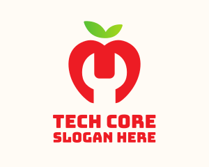 Apple Wrench Tool logo design