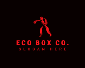 Boxing Athletic Fitness logo design