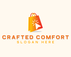 Online Shopping Bag logo design