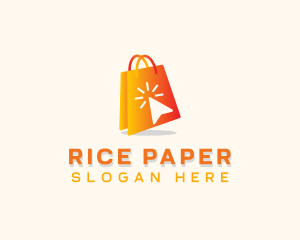 Online Shopping Bag logo design