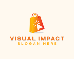 Online Shopping Bag logo design