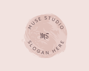 Stylish Watercolor Studio logo design