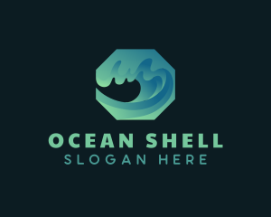 Surfing Ocean Wave logo design