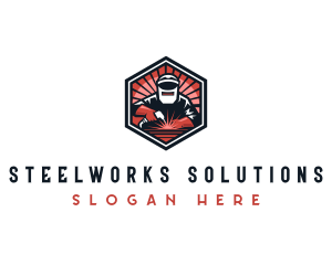 Industrial Welding Fabrication logo design