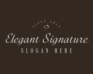 Elegant Gemstone Jewelry logo design