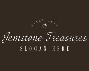 Elegant Gemstone Jewelry logo design