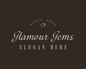 Elegant Gemstone Jewelry logo design