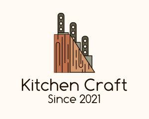 Kitchen Knife Holder logo design