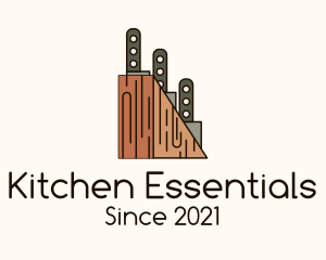 Kitchen Knife Holder logo design