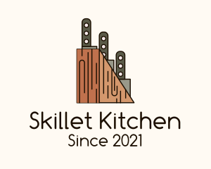 Kitchen Knife Holder logo design