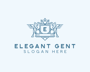 Elegant Hawk Crest logo design