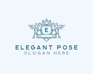 Elegant Hawk Crest logo design