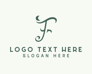 Professional Business Letter F logo