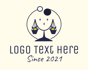 Evening - Libra Zodiac Element logo design