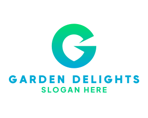 Green Gradient G logo design