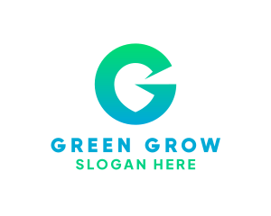 Green Gradient G logo design