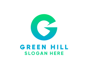 Green Gradient G logo design