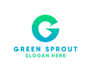 Green Gradient G logo design