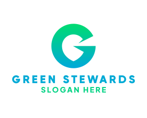 Green Gradient G logo design