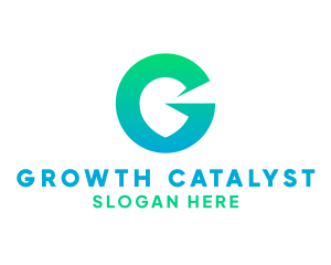 Green Gradient G logo design