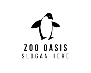 Penguin Bird Zoo logo design