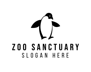 Penguin Bird Zoo logo design