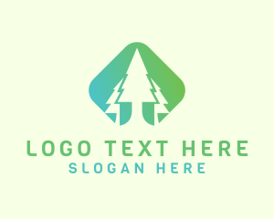 Forest Pine Tree logo design