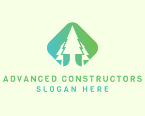 Forest Pine Tree logo design