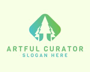 Forest Pine Tree logo design