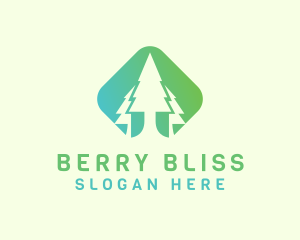 Forest Pine Tree logo design