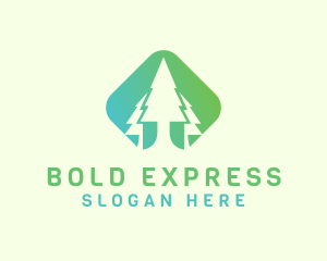 Forest Pine Tree logo design