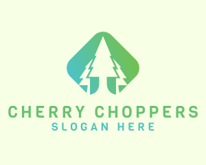 Forest Pine Tree logo design