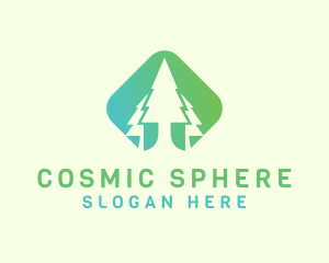 Forest Pine Tree logo design