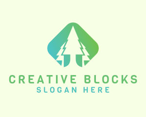 Forest Pine Tree logo design