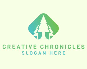 Forest Pine Tree logo design