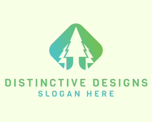 Forest Pine Tree logo design