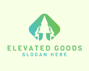 Forest Pine Tree logo design