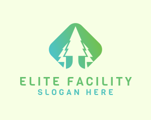 Forest Pine Tree logo design